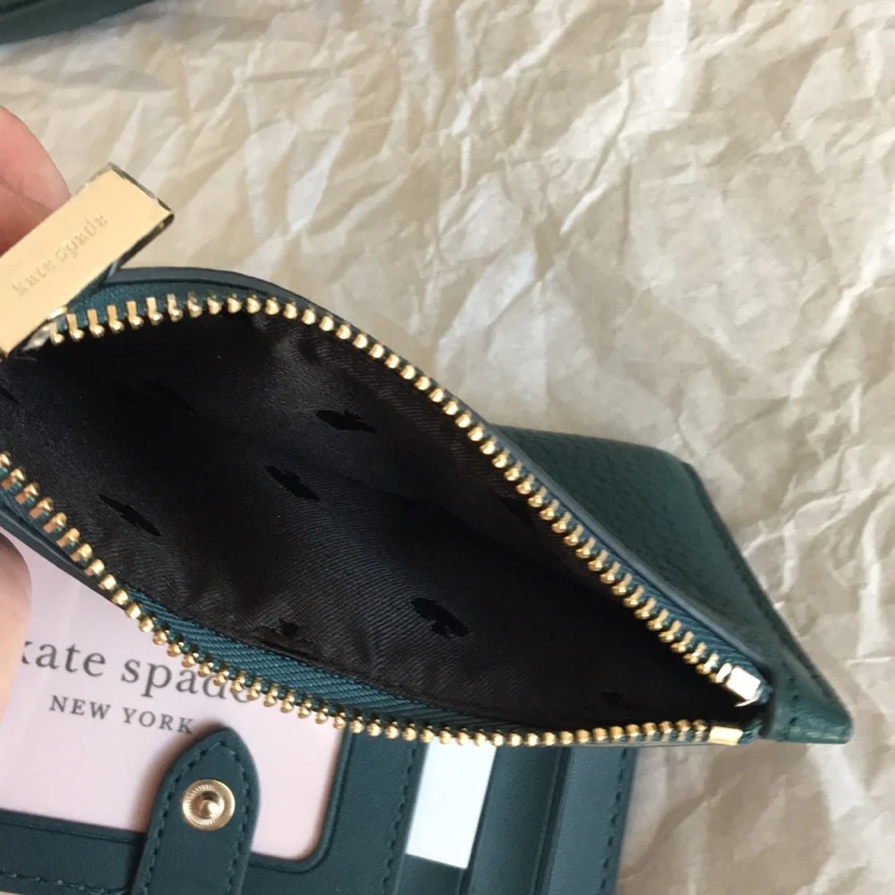 Kate Spade Smoosh Pebbled Leather Crossbody & Leila Leather Wallet (SET) - Picture 13 of 17